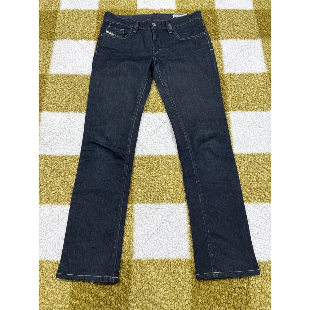 Diesel Livy‎ Slim Straight Dark Wash Jeans Womens Size 25 W25 L32 Stretch Denim